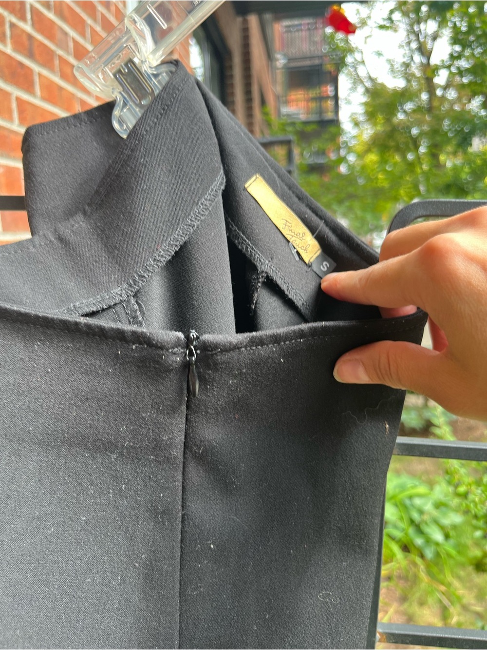 Black Final Touch small pants.